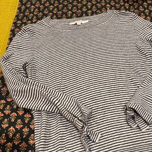 Loft striped pullover medium petite
